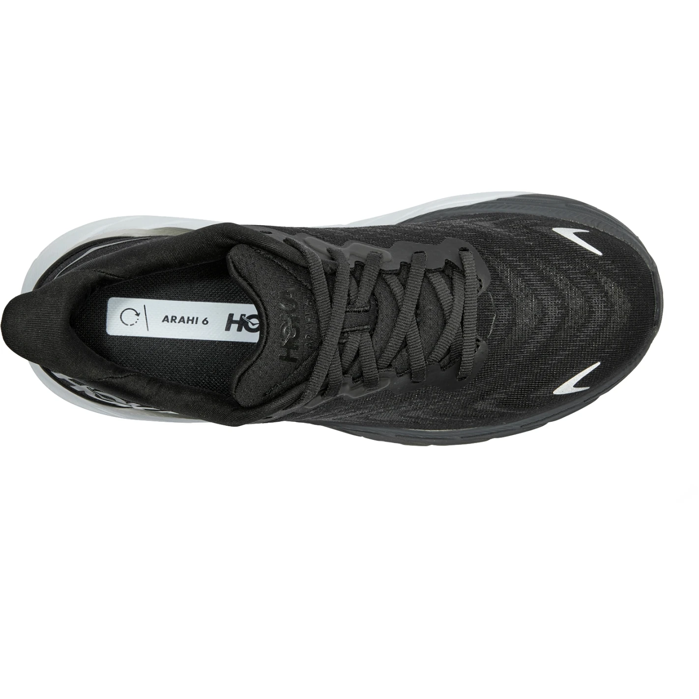 Hoka Arahi 6 Wide Dames Hardloopschoenen - Zwart / Wit 4 Hoka Arahi 6 Wide Dames Hardloopschoenen - Zwart / Wit - Afbeelding 4
